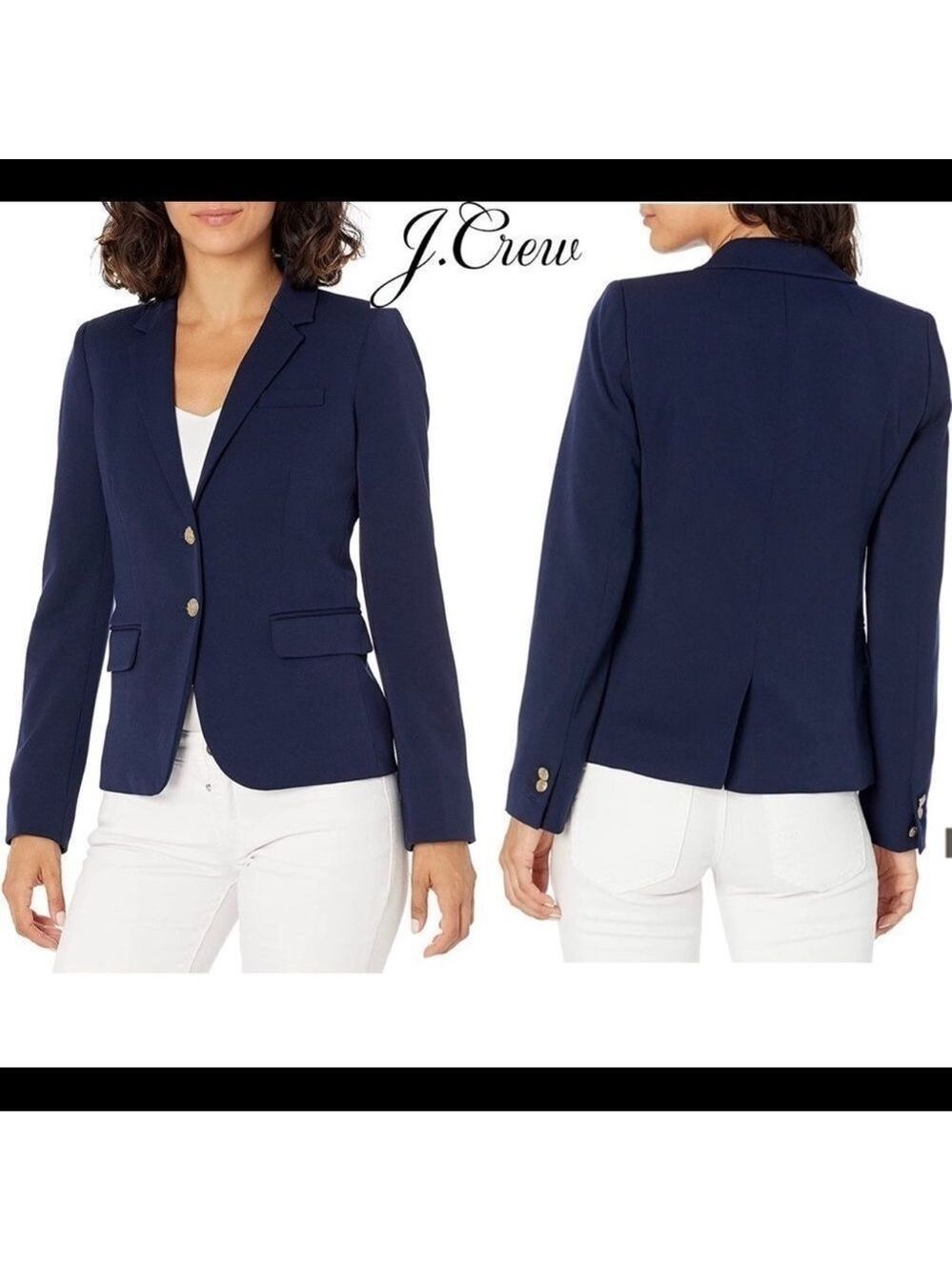 J. Crew Mercantile Women's Schoolboy Blazer jacket navy Sz 4
